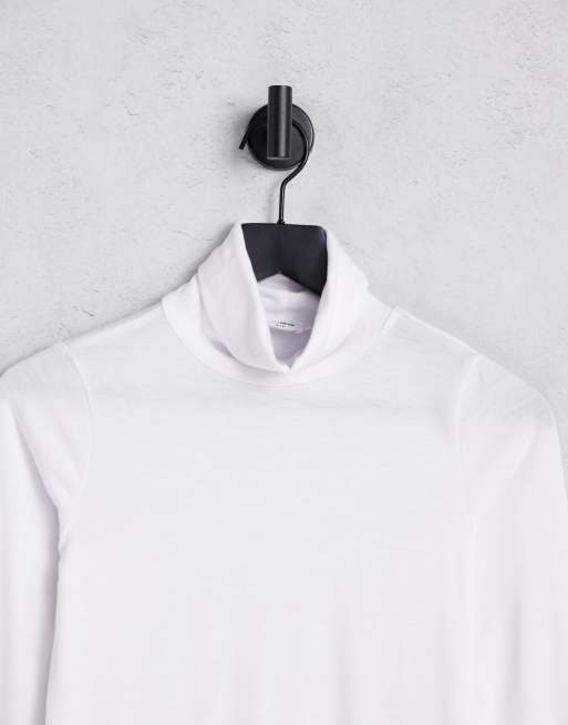 Cotton On long sleeve turtle neck top in white , 3 of 4