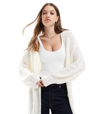 Cotton:On Cotton On longline cardigan in ecru