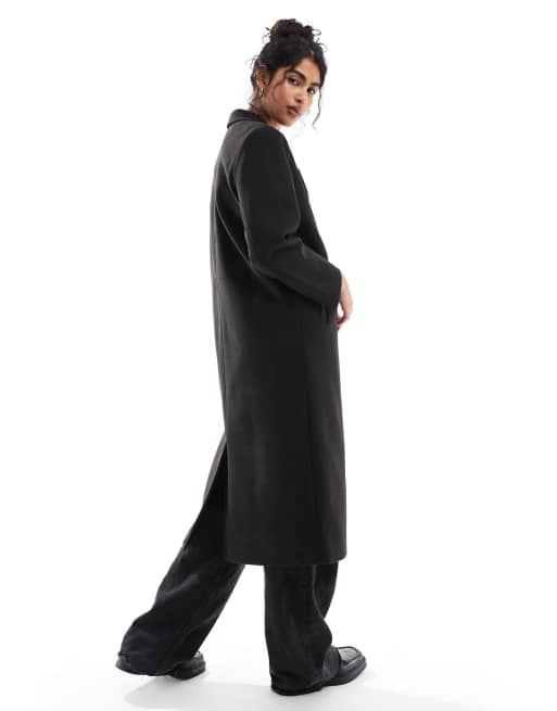 Cotton On longline Harrison coat in black