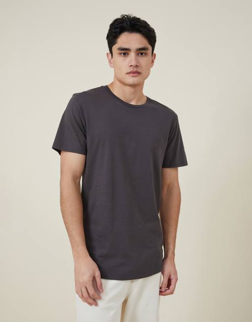 Cotton On Longline t-shirt in black - BLACK