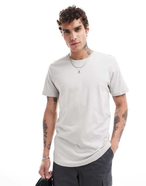 Cotton On Longline t-shirt in grey - GREY - view 1