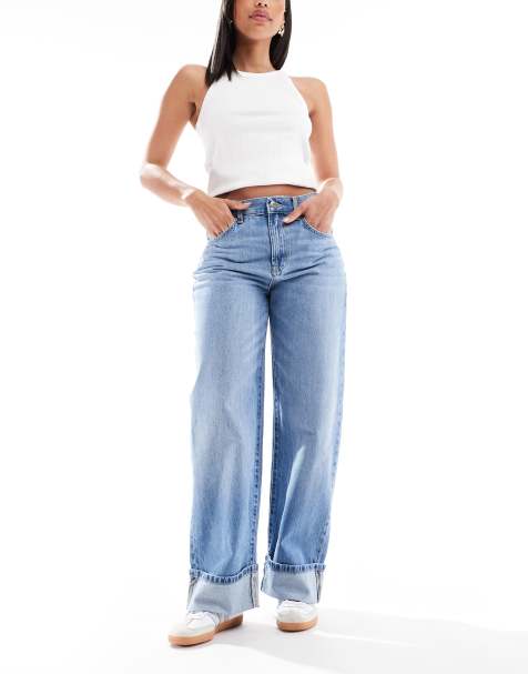 Cotton On loose cuff jean in saltwater blue - view 1