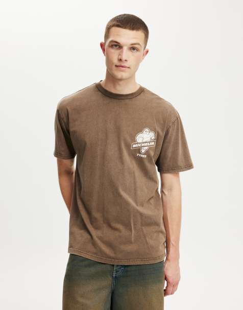 Cotton On Loose fit michelin t-shirt in brown - view 1