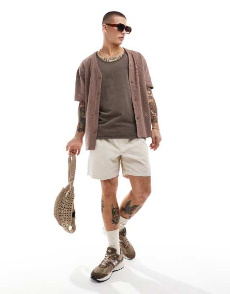 Cotton On loose fit rib tak top in brown - view 1