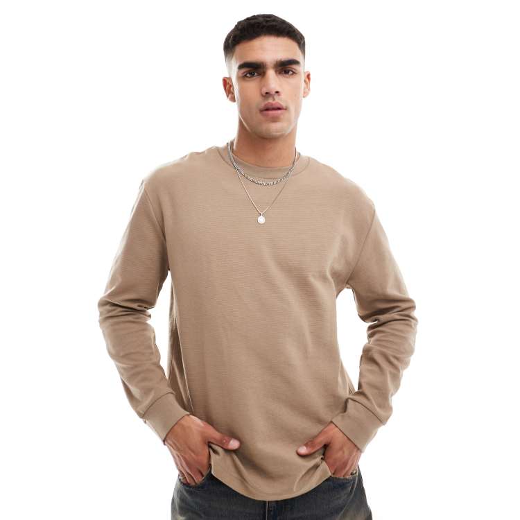 トップス LYFT THERMAL WIIT LOOSE LONG T-SHIRT トップス LYFT THERMAL KNIT LOOSE LONG T-SHIRT Thermal Knit