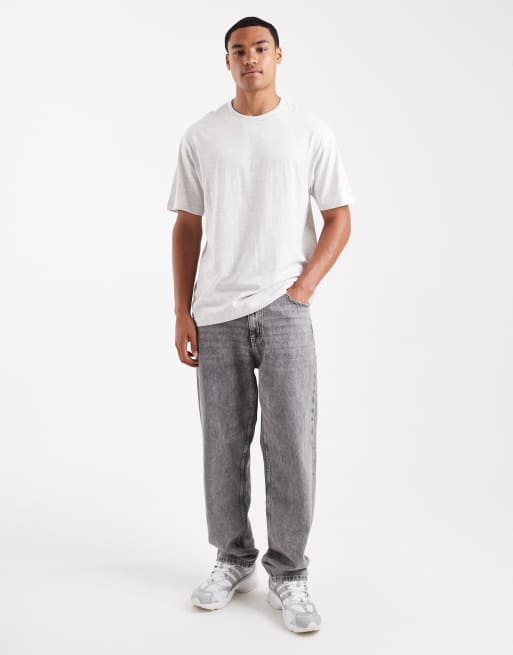 Cotton On loose fit T-shirt in white heather, 2 of 5