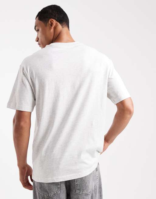 Cotton On loose fit T-shirt in white heather, 3 of 5