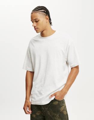 Cotton On Loose fit t-shirt in white marle 