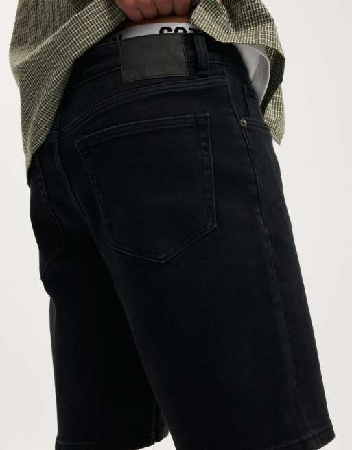 Cotton On Loose straight denim short in black, 3 of 4