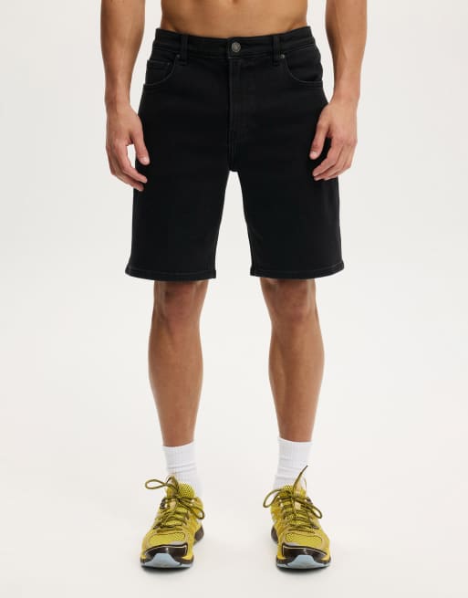 Cotton On Loose straight denim short in black, 4 of 4