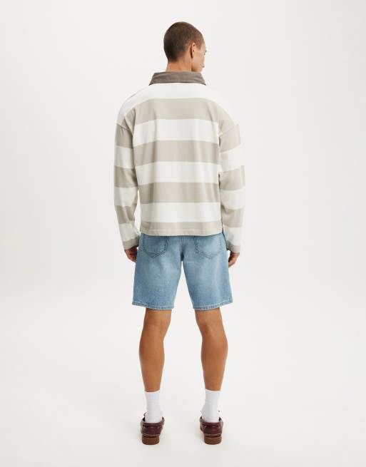 Cotton On Loose straight denim short in blue, 4 of 4