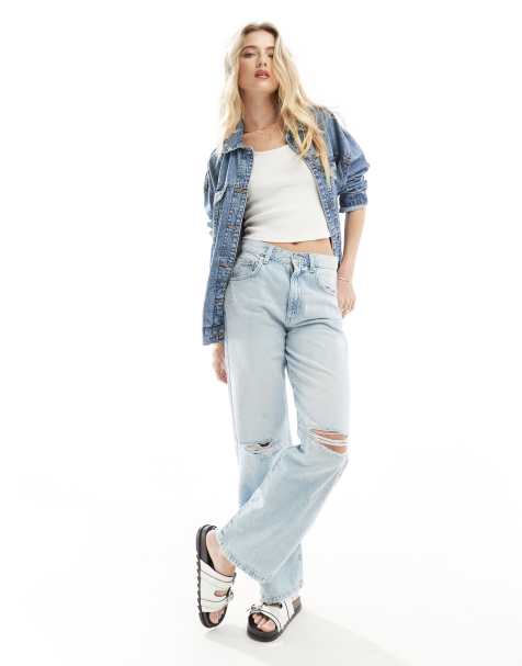 Cotton On Loose straight jean in blue - view 1
