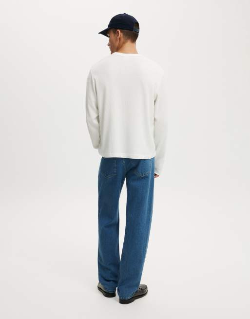 Cotton On Loose straight jean in mid blue, 2 of 4