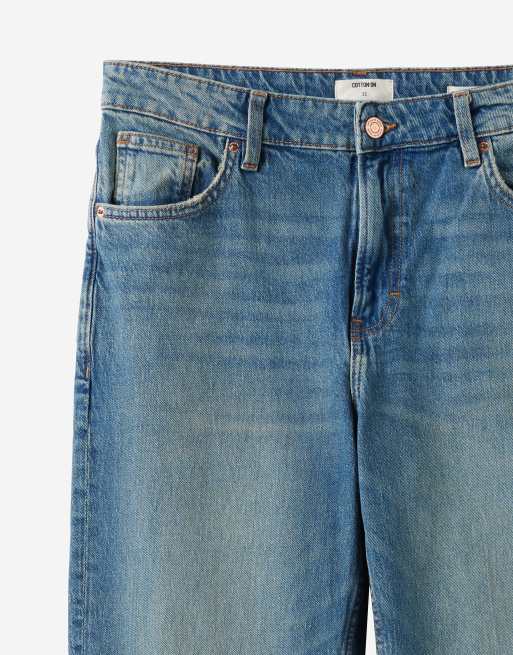 Cotton On Loose straight jean in mid blue, 4 of 4