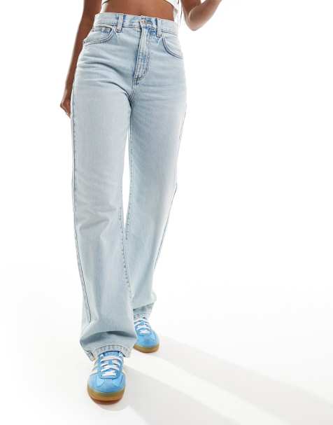 Cotton On loose straight leg jean in bearl blue denim - view 1