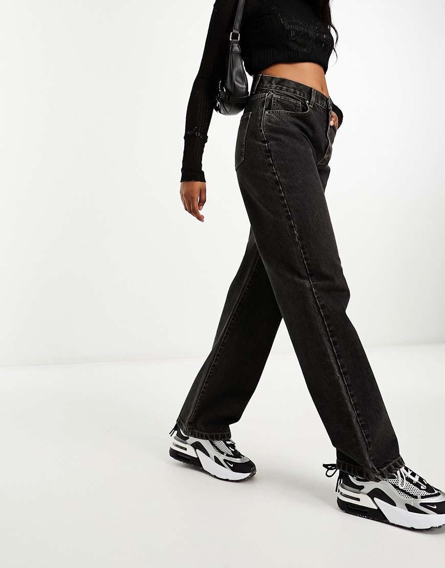 Cotton On loose straight leg jeans in black