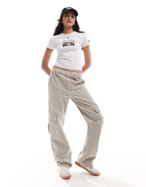 Cotton On - Losvallend ringer-T-shirt met grafische retro Ford-print , 4 van 4