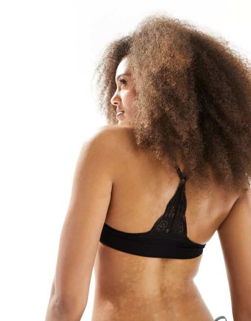 Cotton On - Lot de 2 brassières rembourrées sans coutures à bords en dentelle avec encolure dégagée , 4 de 4