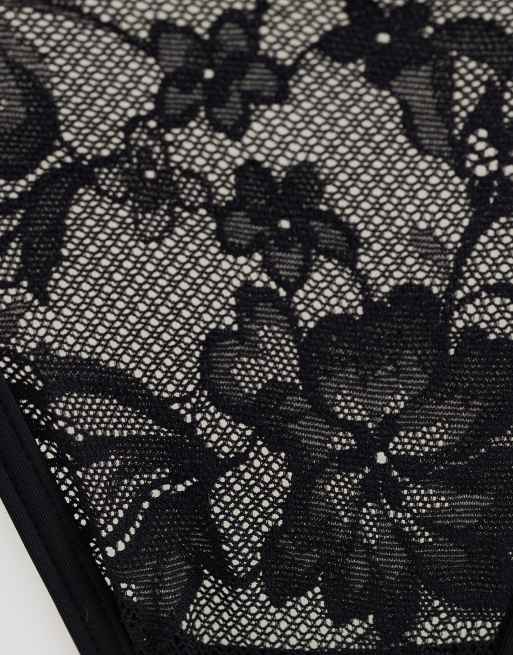 Cotton On - Lot de 3 strings en dentelle - Noir, 3 de 3