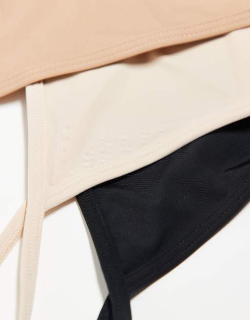 Cotton On - Lot de 3 strings invisibles - Noir, frappé, érable, 3 de 3
