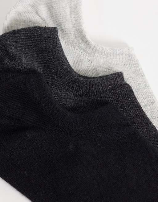 Cotton On - Lot de 5 paires de chaussettes de sport - Noir/gris, 2 de 3
