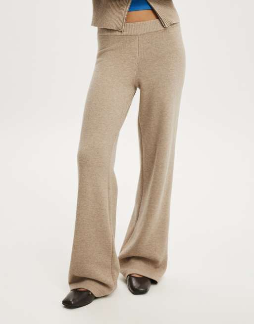 Cotton On Lotus knit pant in beige, 3 of 4