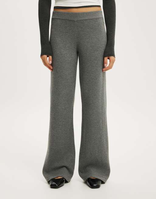 Cotton On Lotus knit pant in charcoal, 2 of 4