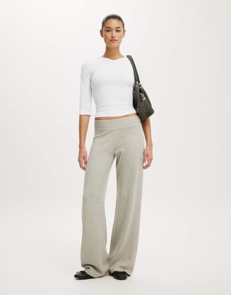 Cotton On Lotus knit pant in grey - view 1