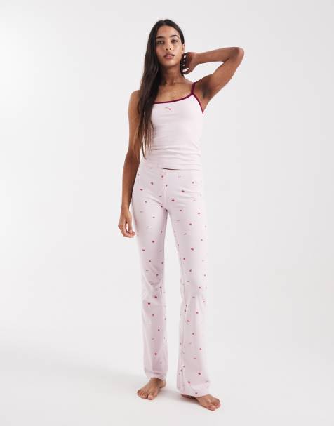 Cotton On lounge dreamy co-ord in pink kiss print - view 1