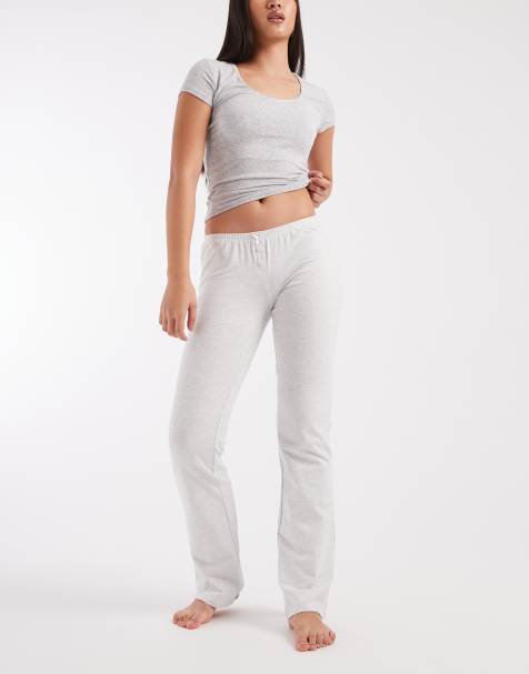 Cotton On lounge dreamy soft flare pants in light grey marle - view 1