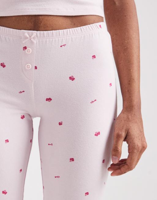 Cotton On lounge dreamy soft flare pants in pink kiss print, 5 of 5