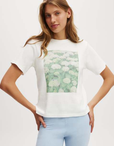 Cotton On Lounge graphic tee in white - view 1