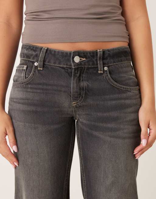 Cotton On Low relaxed flare jean in black - BLACK, 3 of 5