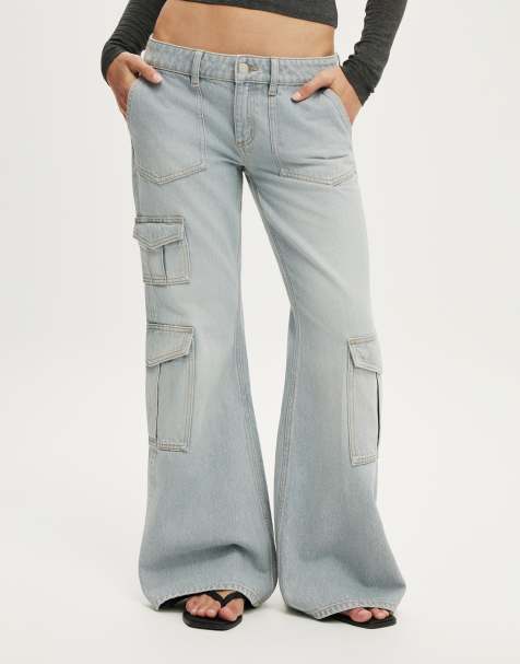 Cotton On Low relaxed flare jean in grey