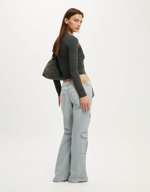 Cotton On Low relaxed flare jean in grey, 2 of 4