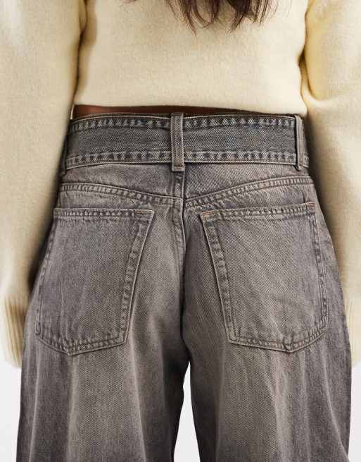 Cotton On low rise barrel jean in y2k washed grey, 4 of 5