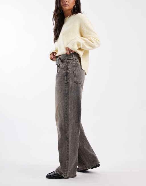 Cotton On low rise barrel jeans in Y2K washed gray, 3 of 5