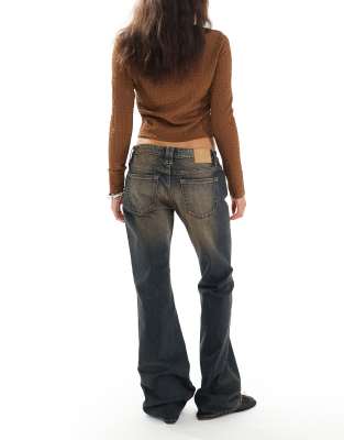 Cotton On Low Rise Bootcut Jeans In Blue