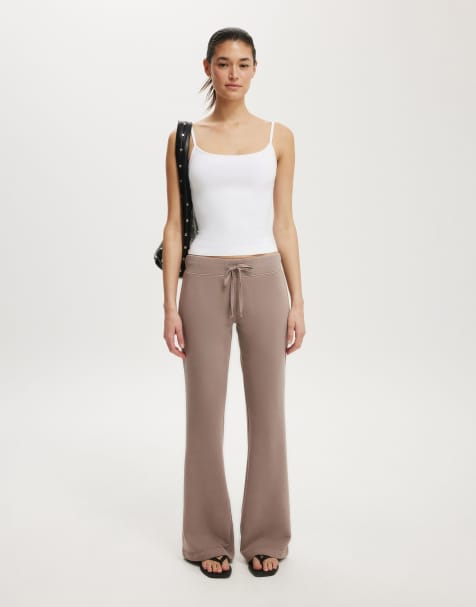 Cotton On Low rise bootleg sweatpant in brown - view 1