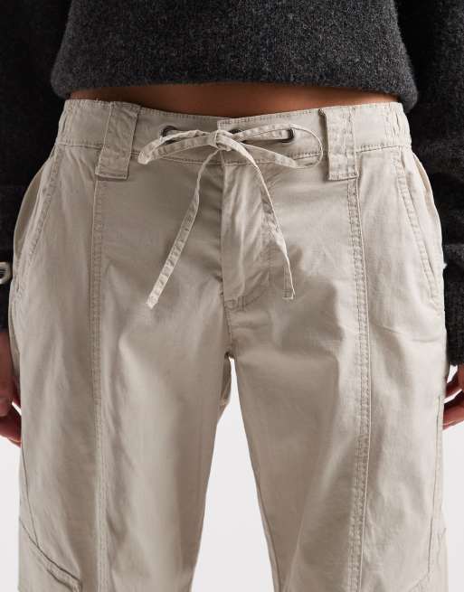 Cotton On low rise cargo pant in taupe, 5 of 5