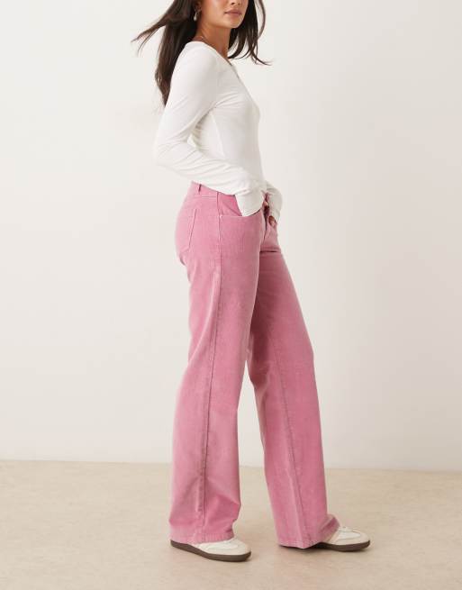 Cotton On Low rise straight cord pant in pink - PINK, 3 of 5