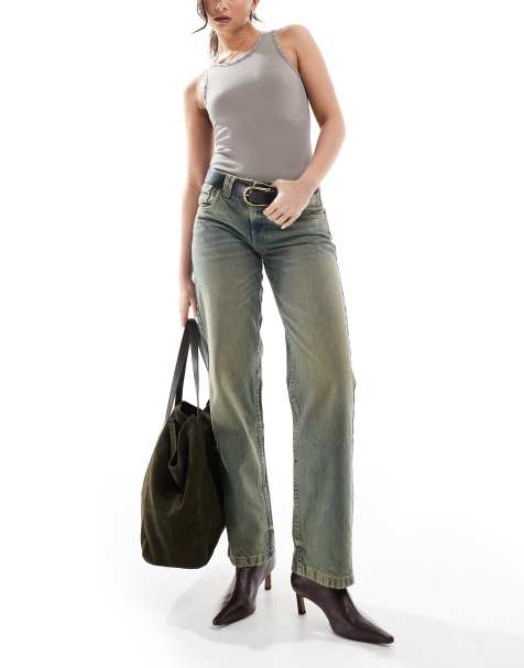 Cotton On Low rise straight jean in blue  - view 1
