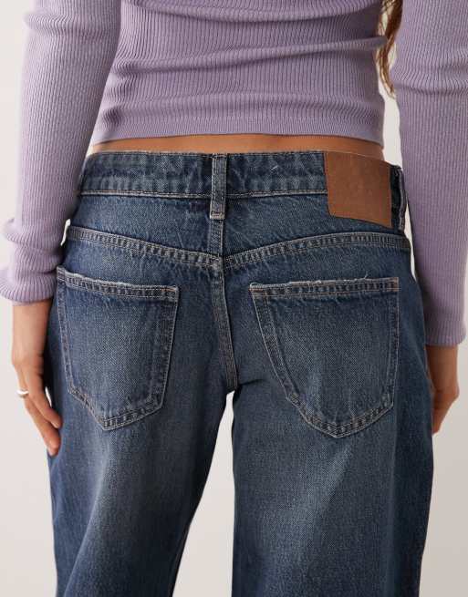 Cotton On low rise straight jean in boderline blue , 4 of 5