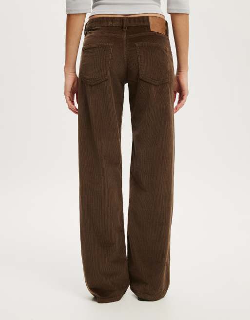 Cotton On Low rise straight jean in brown, 4 of 4