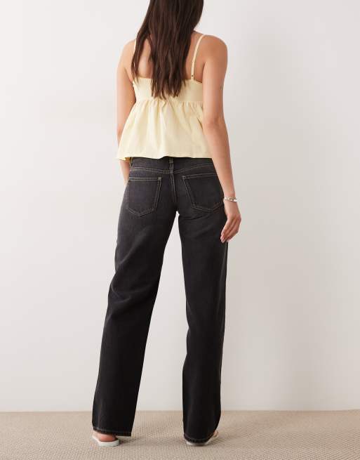 Cotton On Low rise straight jean in drift black, 2 of 5