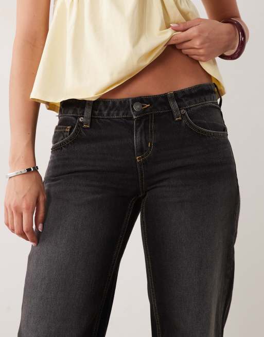 Cotton On Low rise straight jean in drift black, 4 of 5
