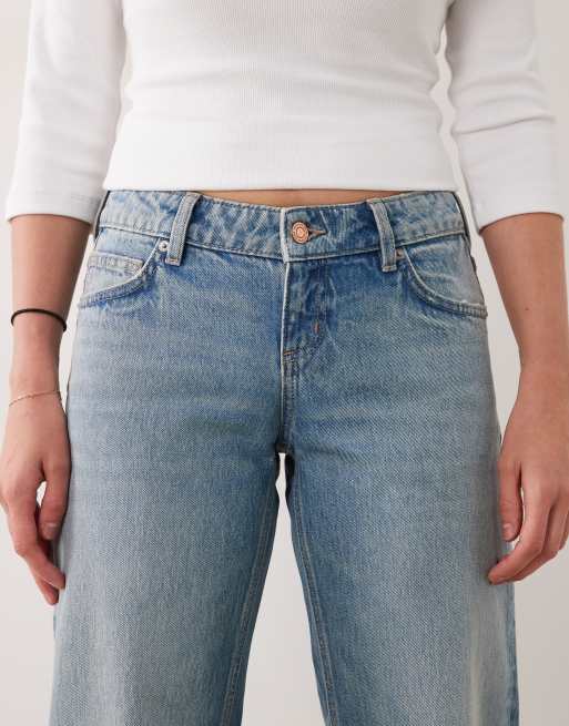 Cotton On low rise straight jean in palmside blue , 4 of 5