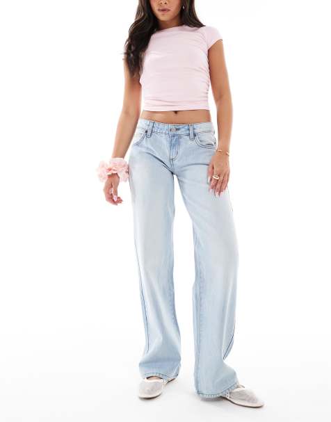 Cotton On low rise straight jeans in notion blue - view 1