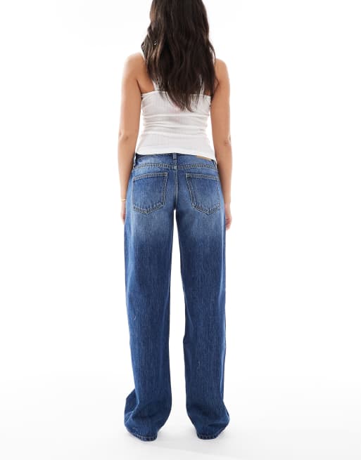 Cotton On low rise straight jeans in river blue , 2 of 5