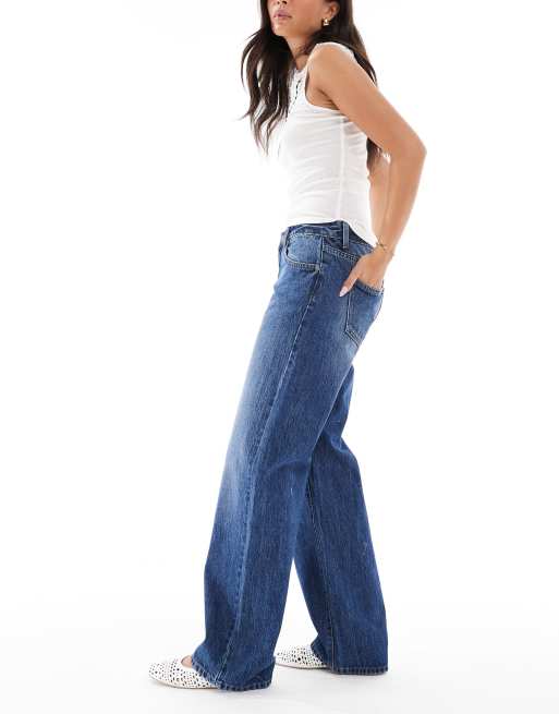 Cotton On low rise straight jeans in river blue , 3 of 5